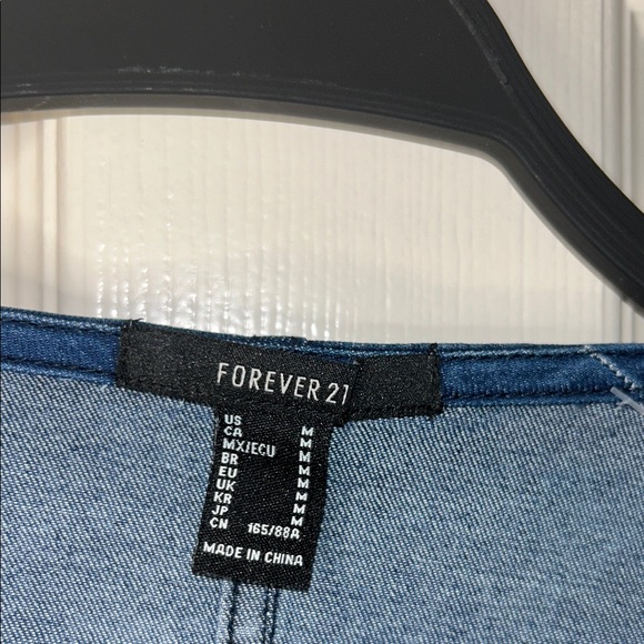 Blue Denim Crop Top - Picture 7 of 9